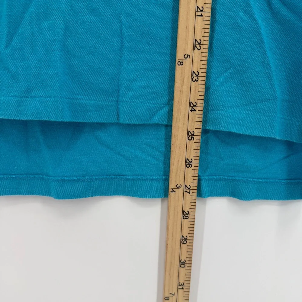 Polo Ralph Lauren Polo Shirt Mens M Turquoise Blue Custom‎ Fit Short Sleeve Pony
